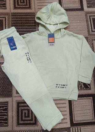 Костюм теплый lupilu р.98/104, р.110/116, р.122/128 утепленный (штаны+худи)