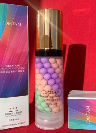 Трехцветная основа (база) под макияж jomtam (40 г)
