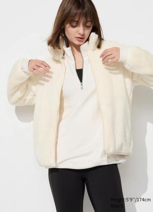 Тепла флісова куртка uniqlo серії fluffy