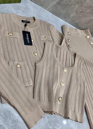 Костюм тройка, женский, balmain, s<unk> m