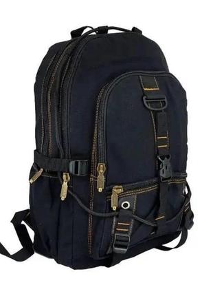 Sale💙 рюкзак брезентовый gold be черный новый большой5 фото