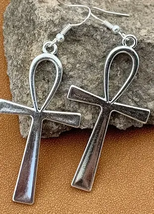 Серьги анкх, египетский символ жизни и мудрости