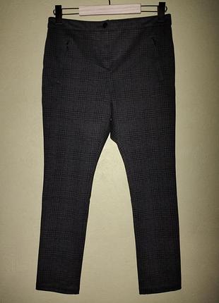 Женские черные брюки брюки в клетку зауженные f&amp;f