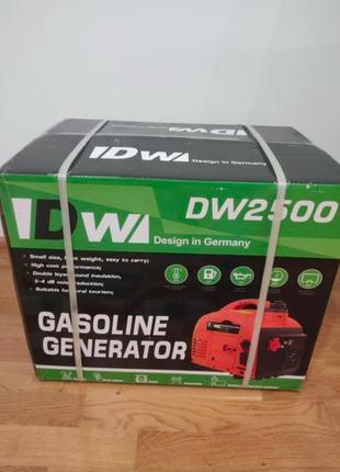Генератор dw2500 портативный бензиновый однофазный, двухтактный.