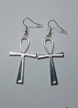 Серьги анкх, египетский символ жизни и мудрости
