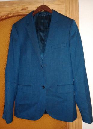 Костюм чоловічий синій topman