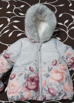 Куртка зимняя на девочку 6-9 месяцев, фирмы george