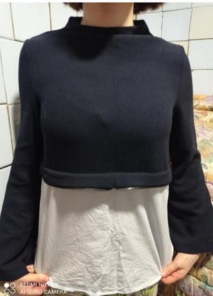 Кофта з імітацією сорочки від фірми zara.