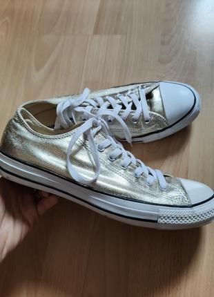 Converse 42 р. золотистые, стелька 27 см.2 фото