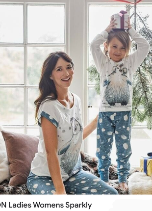 Новогодняя коттоновая пижама р.48-50