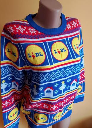 Свитер новогодний lidl esmara новый s/m