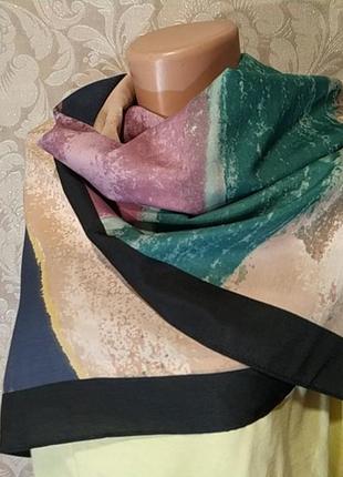 Різнокольорова хустина-палантин: поліестер