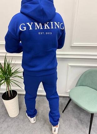 Премиум костюм gym king унисекс комплект худи и штаны качественный пенье спортивный