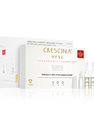 Crescina transdermic 500 re-growth and anti-hair loss подарочный набор для стимуляции роста волосс