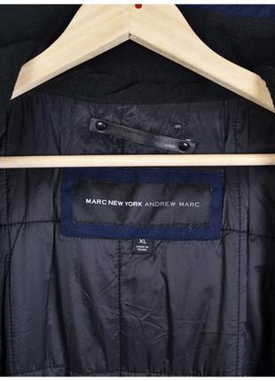 Мужская зимняя куртка andrew marc <unk> xl <unk> плотная теплая дутая на синтепоне пуховик с капюшоном8 фото