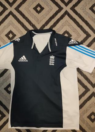 Футболка спортивная поло england rugby adidas climacool