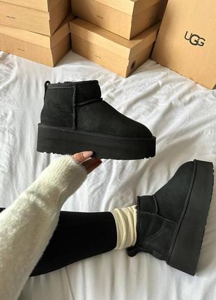 Угги уггі угг ugg ultra mini platform black