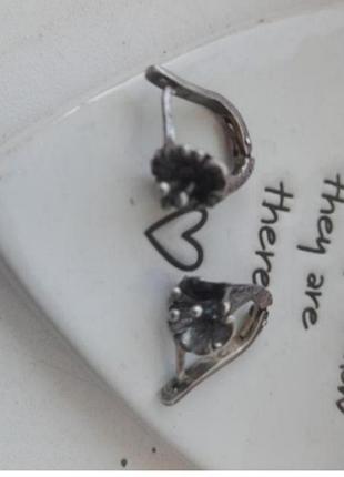Серьги серебро 925 проба, винтаж.
