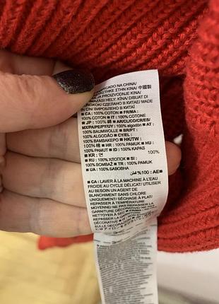 Красный котоновый свитер 4