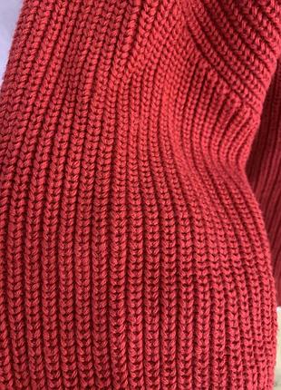 Красный котоновый свитер 7