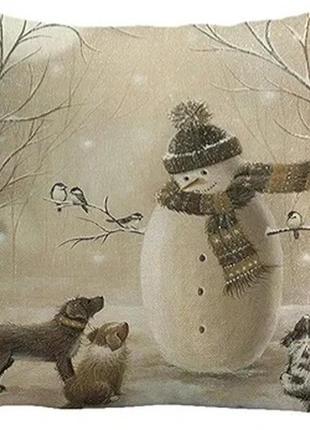 Наволочка новогодняя 45×45