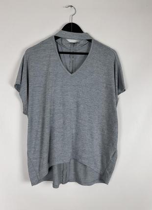 Футболка с чокером серая футболка хл