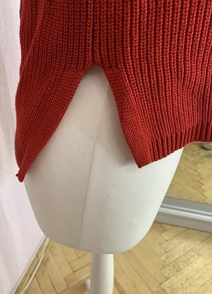 Красный котоновый свитер 8