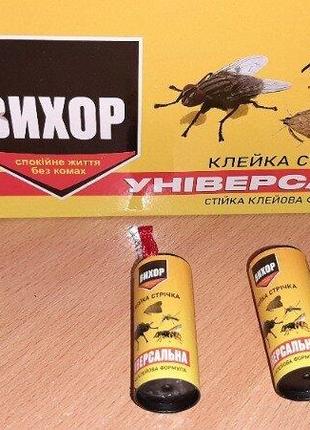 Клейка стрічка для захисту від мух, ос, молі, тарганів.