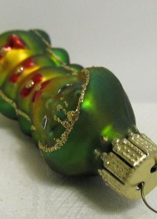 Елочная игрушка подвес "гусеница с бантиками" 8 см