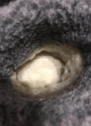 Валенки домашние чуни овечья шерсть р.41-40 ст.26,5/26см тапочки sola direct