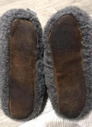 Валенки домашние чуни овечья шерсть р.41-40 ст.26,5/26см тапочки sola direct