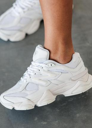 Мужские кроссовки new balance 9060 white 40-41-42-43-44-45