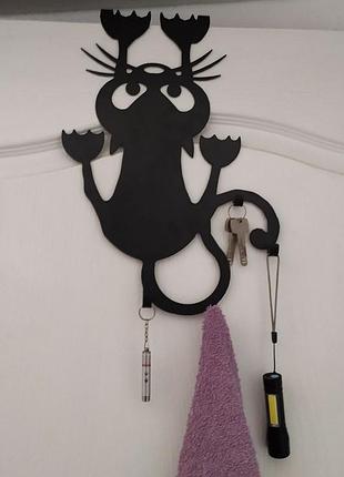 Вешалка вешалка кот в стиле лофт