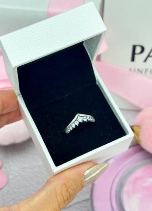 Серебряное кольцо pandora wish.3 фото