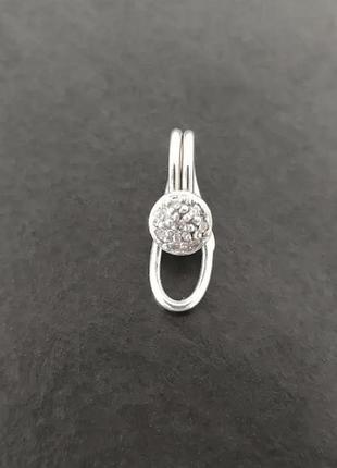 Каффа серебро 925 сережка серебряная аля