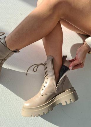 Женские ботинки boots beige