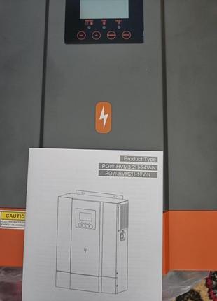 Гибридный солнечный инвертор powmr 3, 2 квт 24 в wifi2 фото