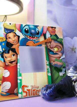 Декоративное зеркало "мультфильм лило и стич. lilo stitch" сувенир ребенку, фанатам...
