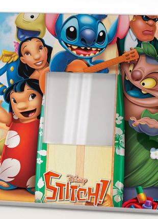 Декоративное зеркало "мультфильм лило и стич. lilo stitch" сувенир ребенку, фанатам...