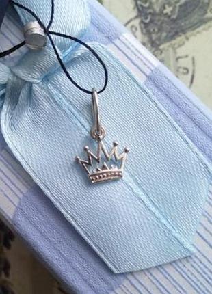Подвес серебро 925 кулон серебряный корона имп 30255