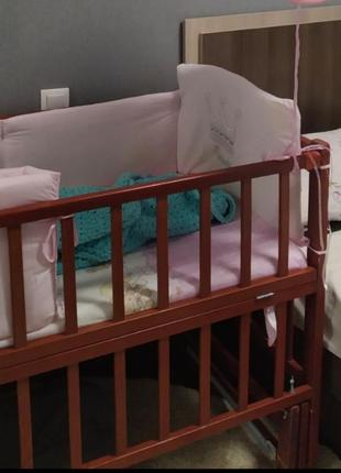 Детская кроватка люлька для девочки