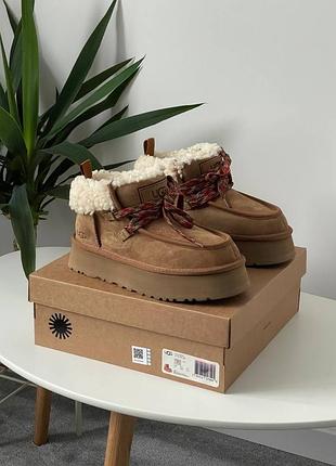 Угги ugg funkarra platform chestnut