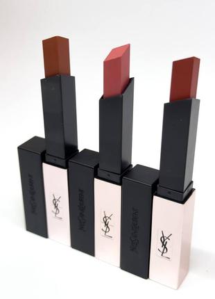 Помада для губ yves rouge pur couture the slimglow mate