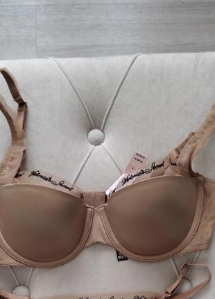 Бюст трусики victoria's secret very sexy телесный беж с сеточкой лиф бюстгальтер