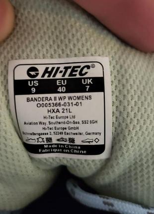 Трекінгові черевики hi-tec bandera ii wp оригінал6 фото