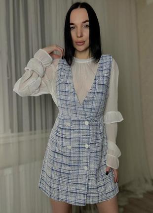 Твідовий сарафан zara