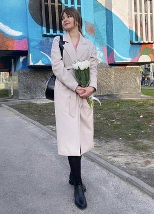 Пальто stimma бежеве міді s