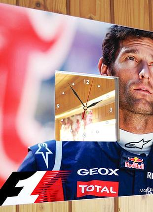 Часы "марк уэббер. mark webber. формула 1. formula f1" подарок для фанатов автогонок,...