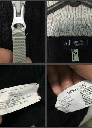 Armani jeans кофта торг скидка шерсть l italy aj ykk simint s.p.a.2 фото