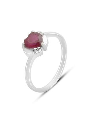Кольцо серебро с рубином 1.124ct (17.5см)